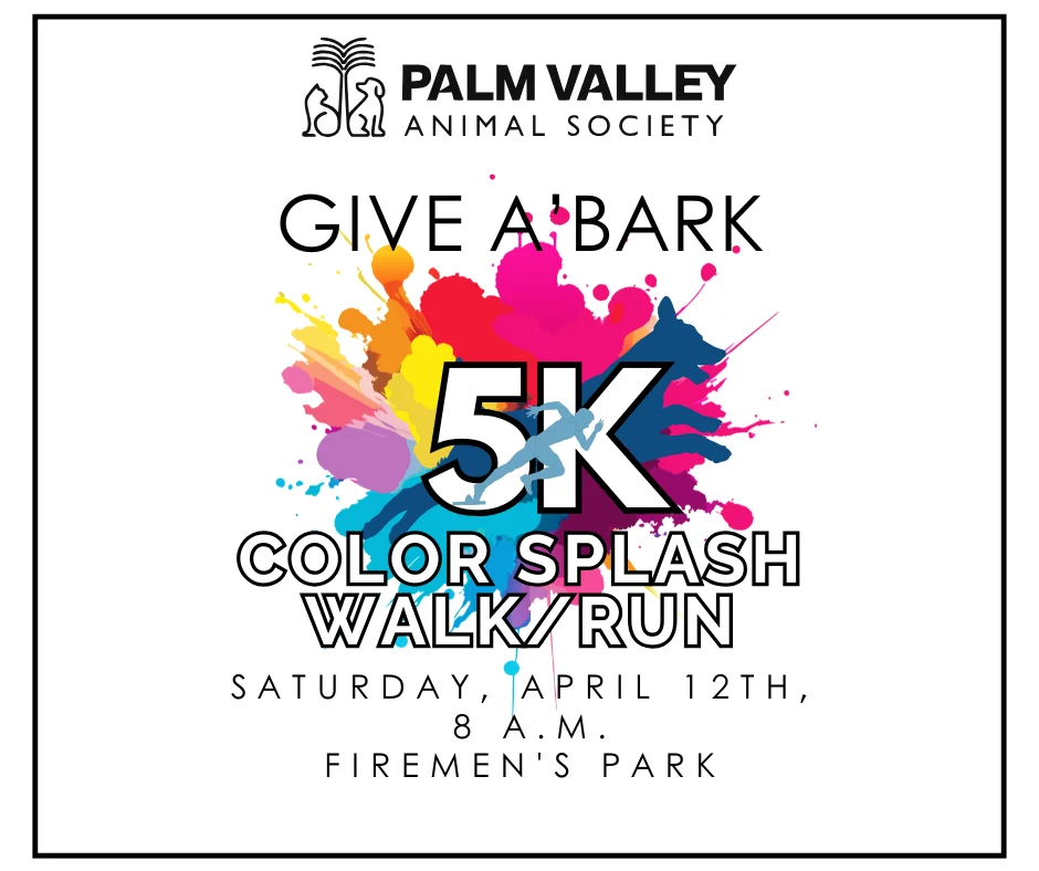 Get Ready to Run, Walk, and Wag at the PVAS Give A’Bark Color Splash 5K!